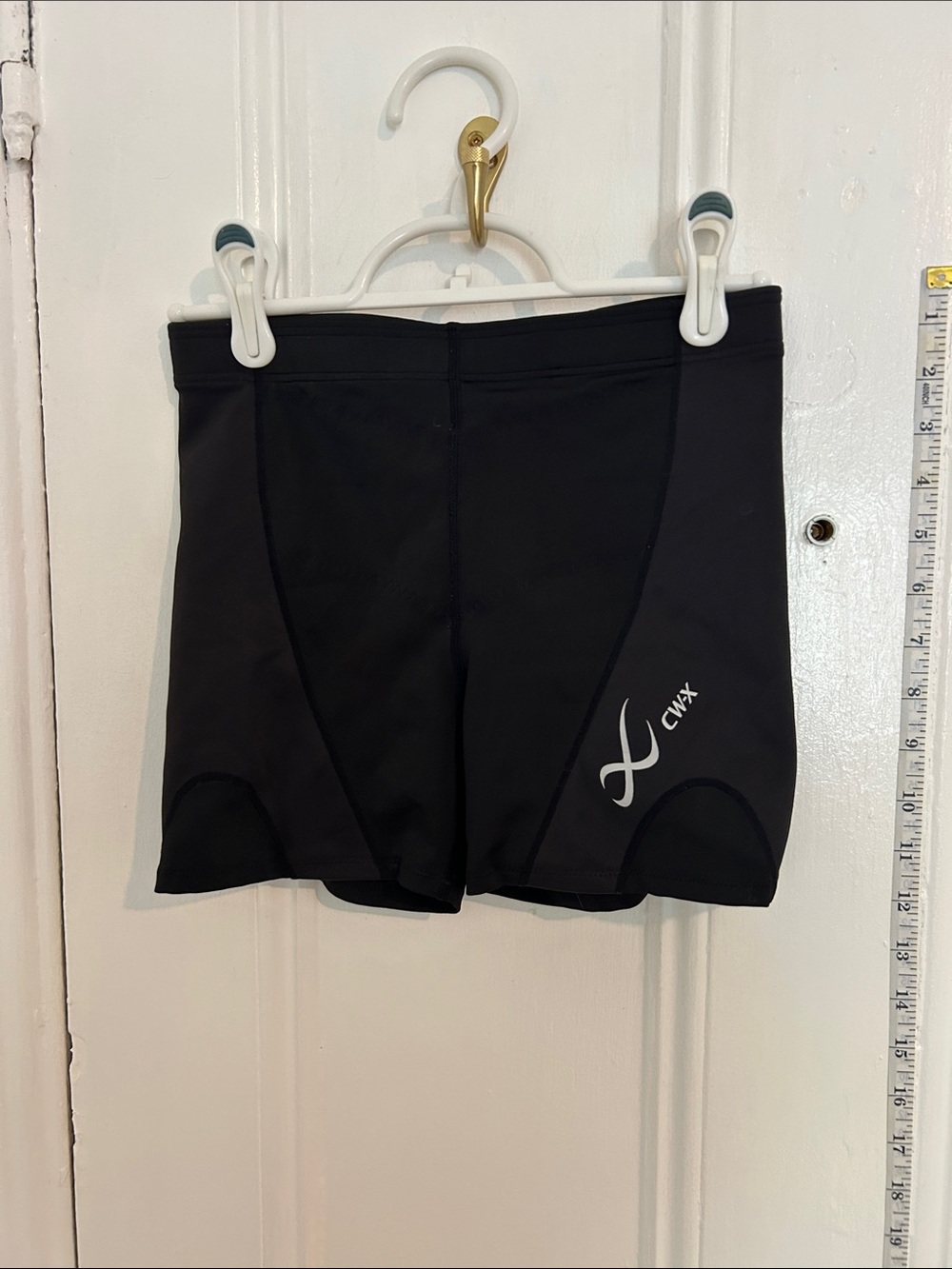 CW-X Women's Black Performance Bike Shorts with Logo